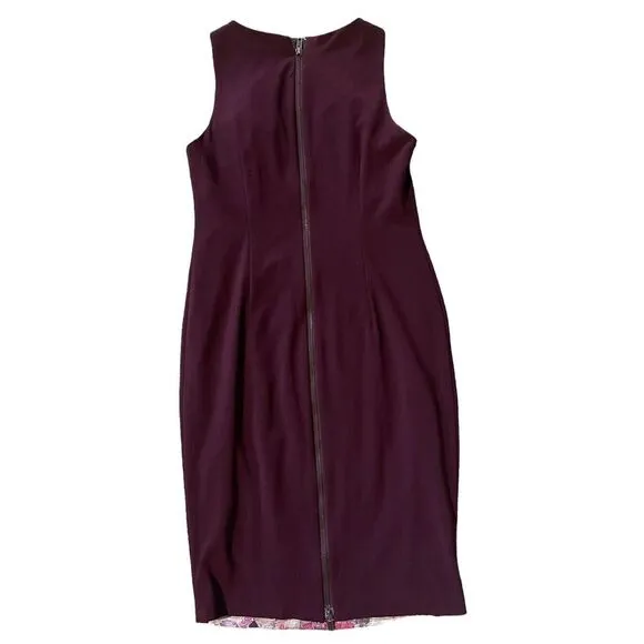 Adrianna Papell‎ Floral Colorblock  Sheath Dress Size 4