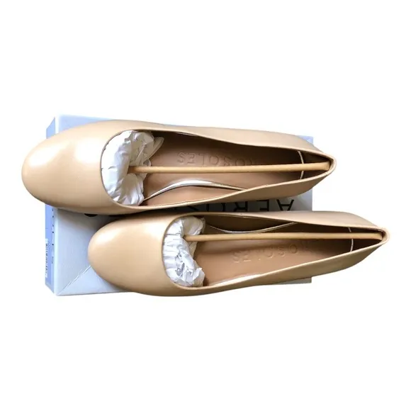 Aerosoles NIB Women's Simple Timeless Pump Light Stone 11W Mid Heel Rounded Toe
