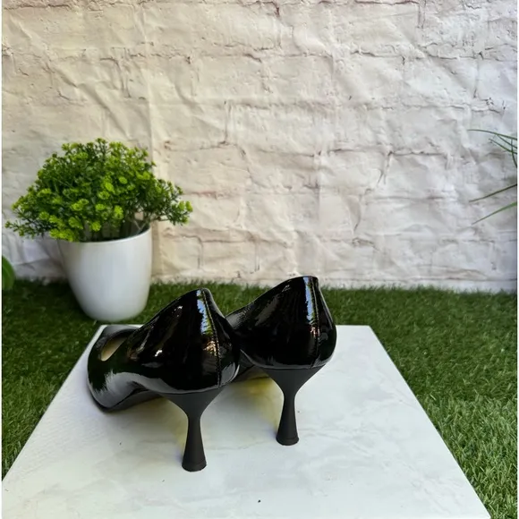 AGL Black Patent leather heel pump size 40 US 10 $440