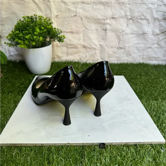 AGL Black Patent leather heel pump size 40 US 10 $440