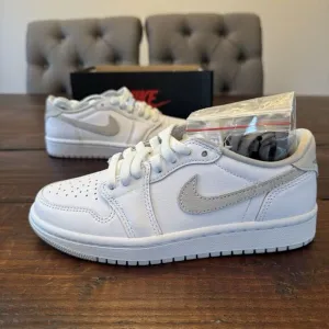 Air Jordan 1 Retro Low OG White Neutral Grey Shoes