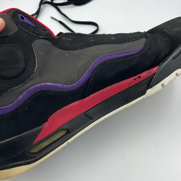 Air Jordan VII ‘Raptors’ Men’s Shoes SZ 13 Black/Gray/Red/Purple