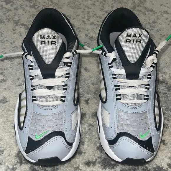 Air Max Tailwind 4 GS 'Wolf Grey Green Spark' Size: 6Y