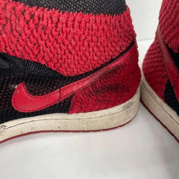 Air Jordan 1 Retro High FlyKnit Bred GS Size 6.5 Shoes‎ Sneakers (READ)