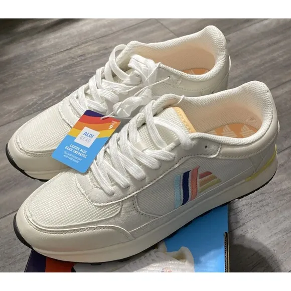 ALDI Gear 2025 Ladies 9 Sneakers Athletic Tennis Shoes Trainers Brand New In Box