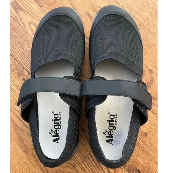 Algeria Dinamo Mary Jane Shoes Size 9.5-10 (EUR 40) Adjustable Breathable Knit