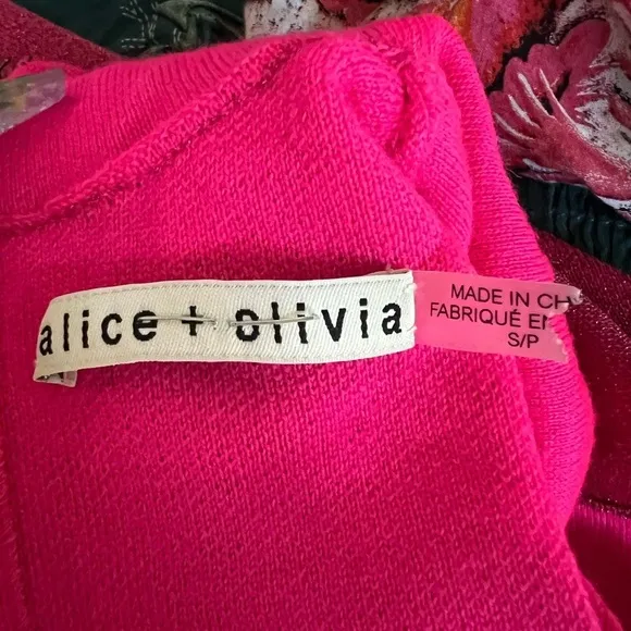Alice and Olivia Issa Turtleneck Puff Sleeve Dress