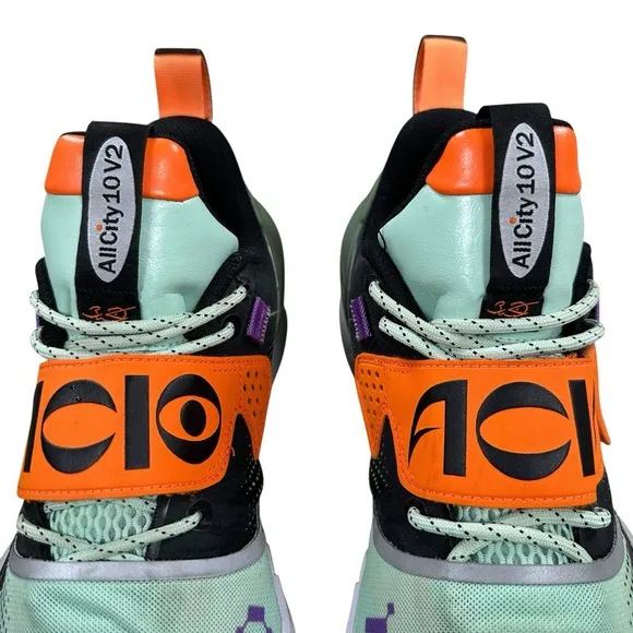 All City 10‎ V2 Men's Size 12 US Shoes Green Black Orange Boom ABA 059-14