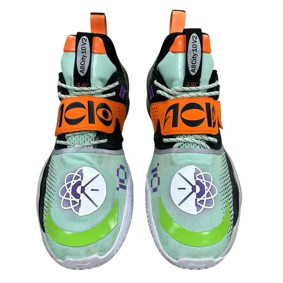 All City 10‎ V2 Men's Size 12 US Shoes Green Black Orange Boom ABA 059-14