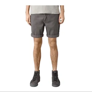 All Saints Grey Mitre Deck Shorts Size 33