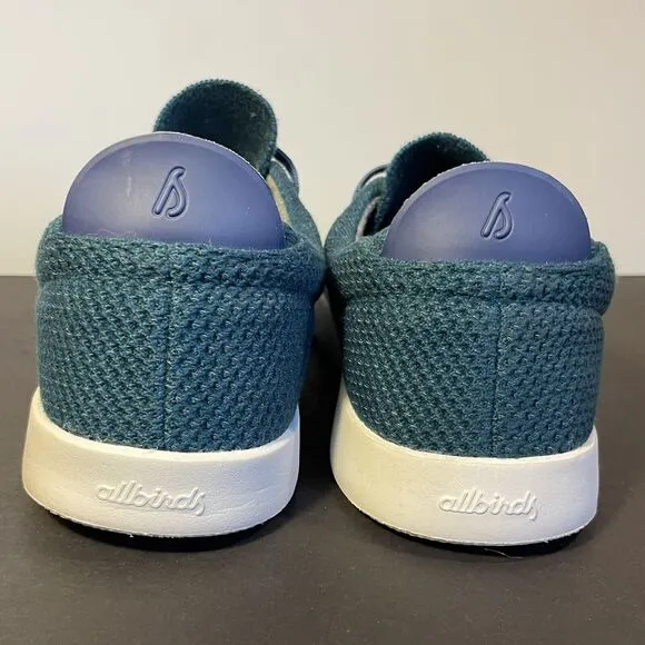 Allbirds Men’s Tree Piper Shoes Teal Blue Sneakers Comfort Low Top Sz 11 EUC