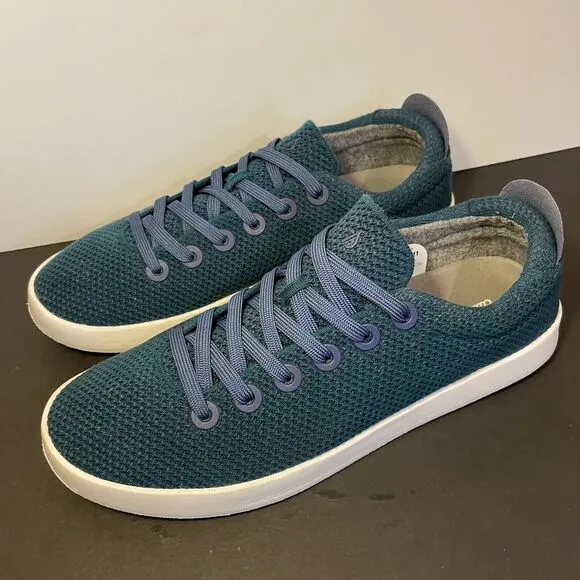 Allbirds Men’s Tree Piper Shoes Teal Blue Sneakers Comfort Low Top Sz 11 EUC