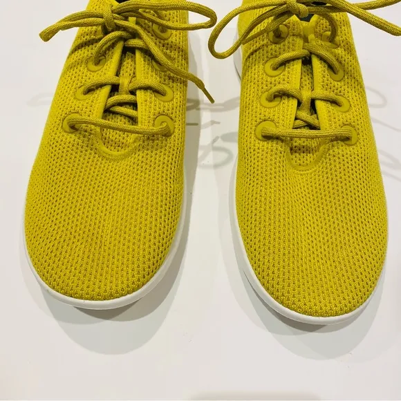 Allbirds Tree Runners Shoes Elephant Grass/Yellow (white sole) Size Mens 14.
