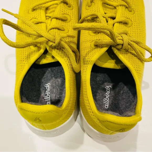 Allbirds Tree Runners Shoes Elephant Grass/Yellow (white sole) Size Mens 14.