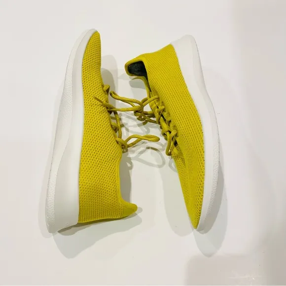 Allbirds Tree Runners Shoes Elephant Grass/Yellow (white sole) Size Mens 14.