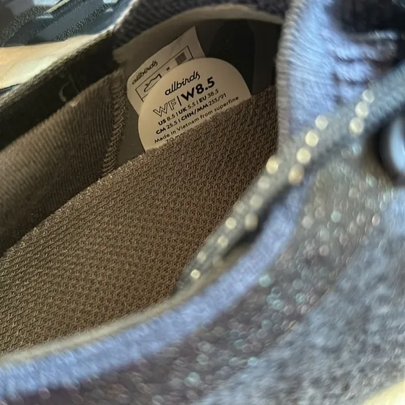 Allbirds Wool Flyer Mizzles WF Navy Hazy Indigo Running Shoes Womens Size US 8.5