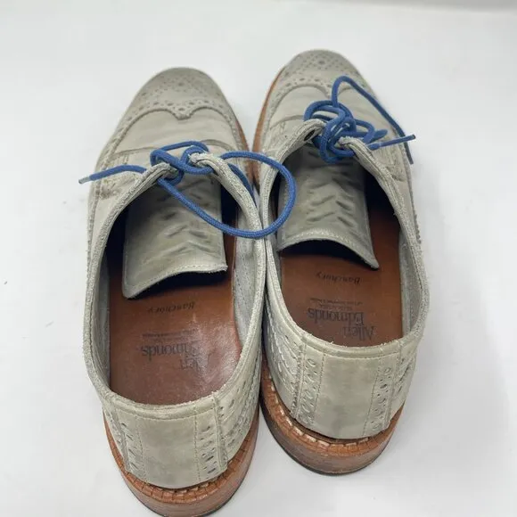 Allen Edmonds Banchory Gray Nubuck Oxford Shoes Men’s 8 / 8.5 (Run Small)
