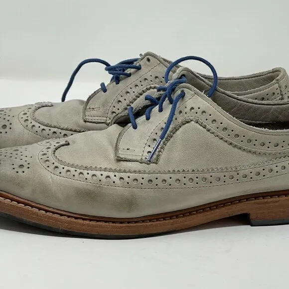 Allen Edmonds Banchory Gray Nubuck Oxford Shoes Men’s 8 / 8.5 (Run Small)