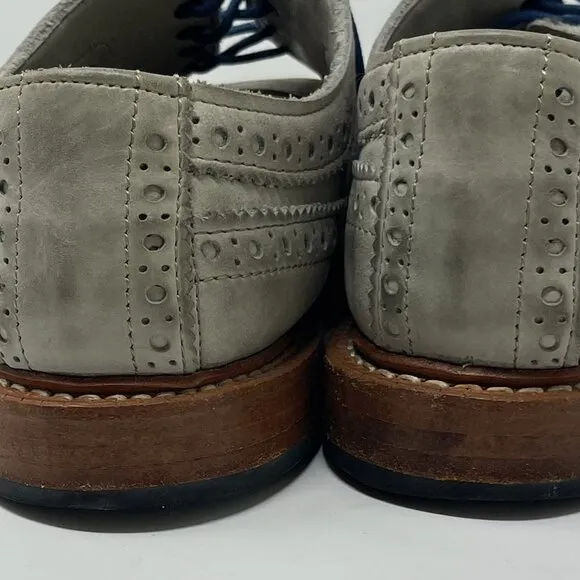 Allen Edmonds Banchory Gray Nubuck Oxford Shoes Men’s 8 / 8.5 (Run Small)