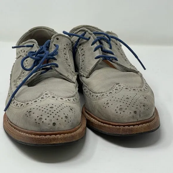Allen Edmonds Banchory Gray Nubuck Oxford Shoes Men’s 8 / 8.5 (Run Small)