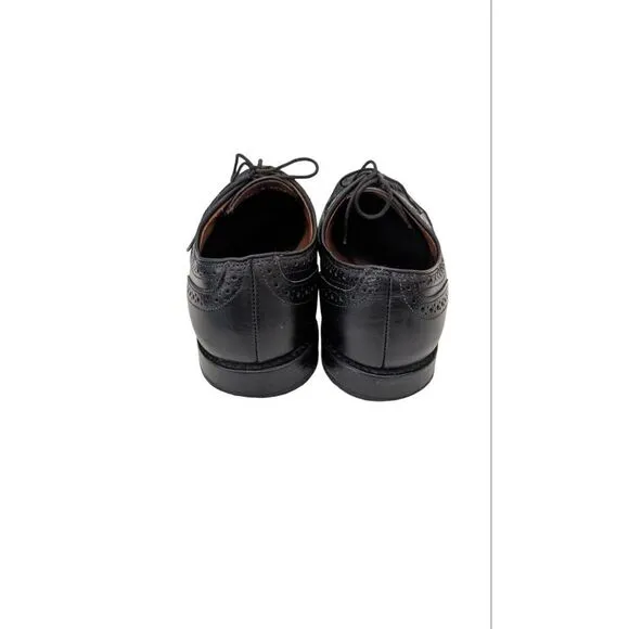 Allen Edmonds Madison Park Black Leather Wingtip Blucher Size 9.5D