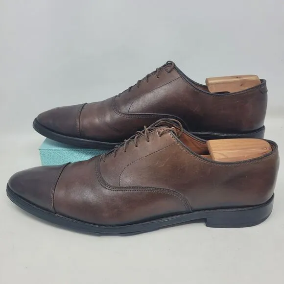 Allen Edmonds Shoes Park Avenue Oxford CapToe Mens 13 A 5845 Brown Leather Dress