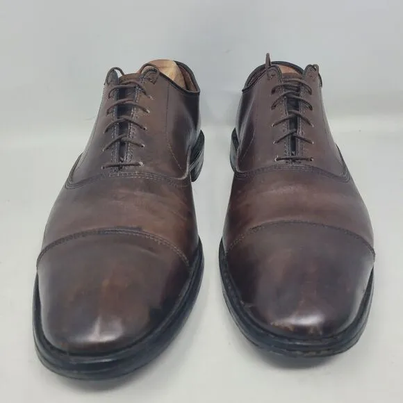 Allen Edmonds Shoes Park Avenue Oxford CapToe Mens 13 A 5845 Brown Leather Dress
