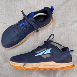 Altra Lone Peak 7 Shoes Blue Mesh Lace Up Running Trail Sneakers Men's Size 10