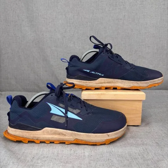 Altra Lone Peak 7 Shoes Blue Mesh Lace Up Running Trail Sneakers Men's Size 10
