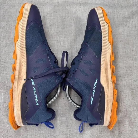 Altra Lone Peak 7 Shoes Blue Mesh Lace Up Running Trail Sneakers Men's Size 10