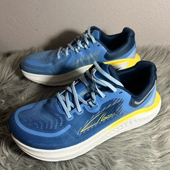 ALTRA PARADIGM 7 Blue and Yellow Running Shoes Size 9