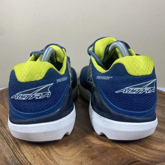 Altra Provision 4 Mens Blue and Lime Green Size 10.5 Athletic Running Shoes