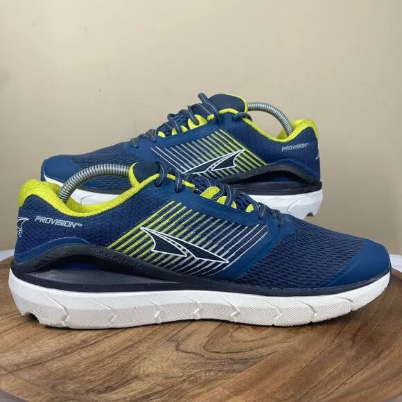 Altra Provision 4 Mens Blue and Lime Green Size 10.5 Athletic Running Shoes