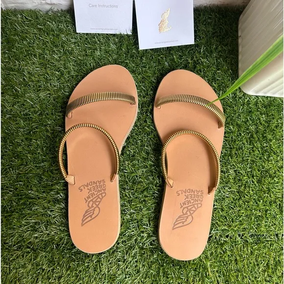 ANCIENT GREEK SANDALSSaita - VACHETTANATURAL women size 36 US 6 new $360