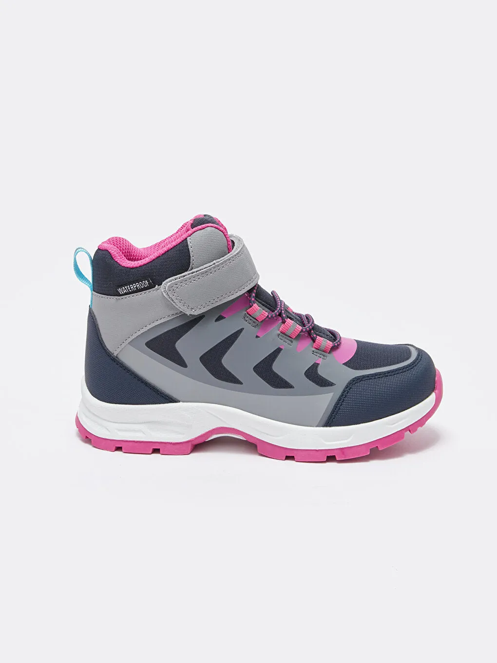 Ankle Length Girl's Trekking Boots with Laces and Velcro