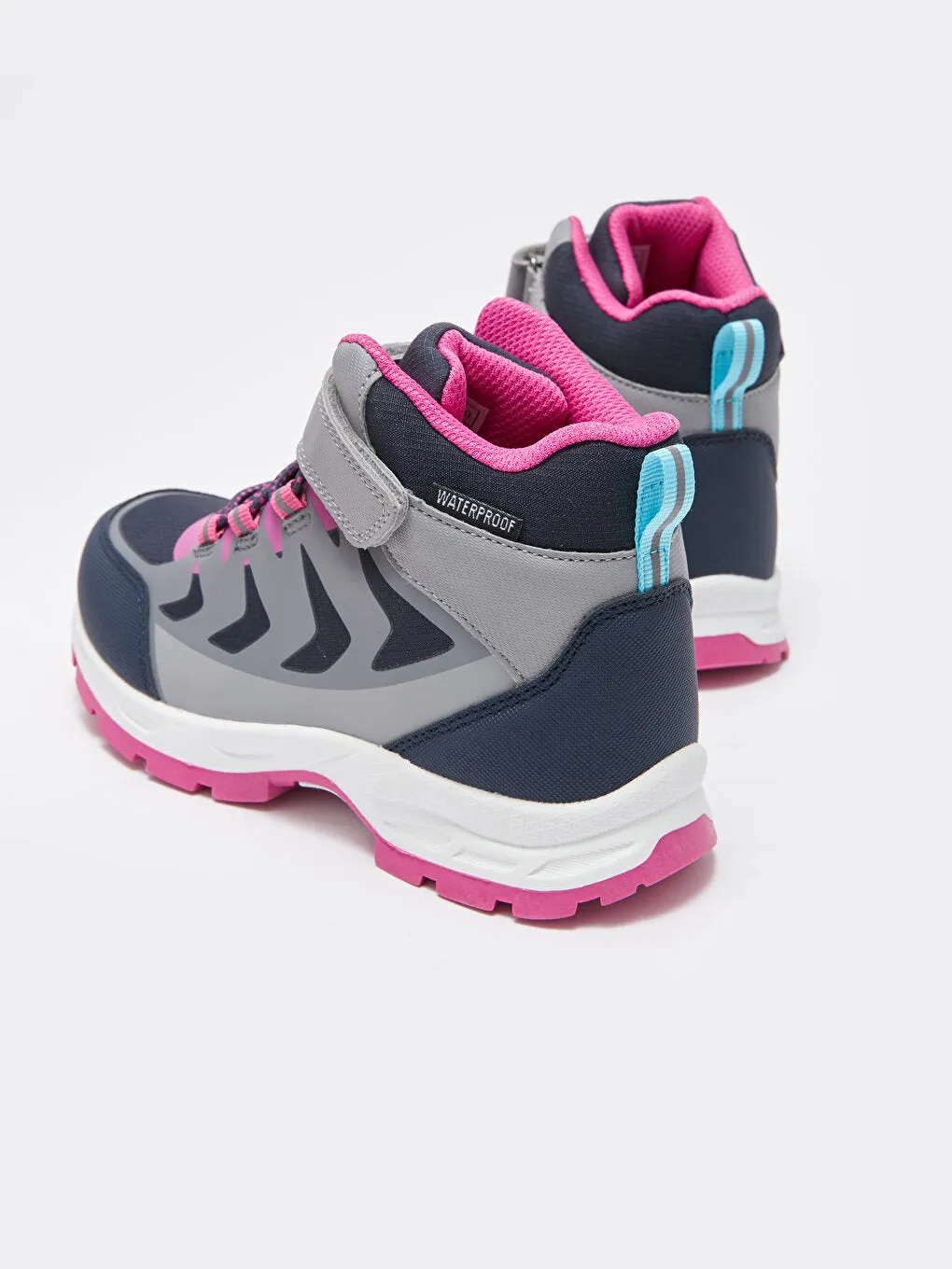 Ankle Length Girl's Trekking Boots with Laces and Velcro