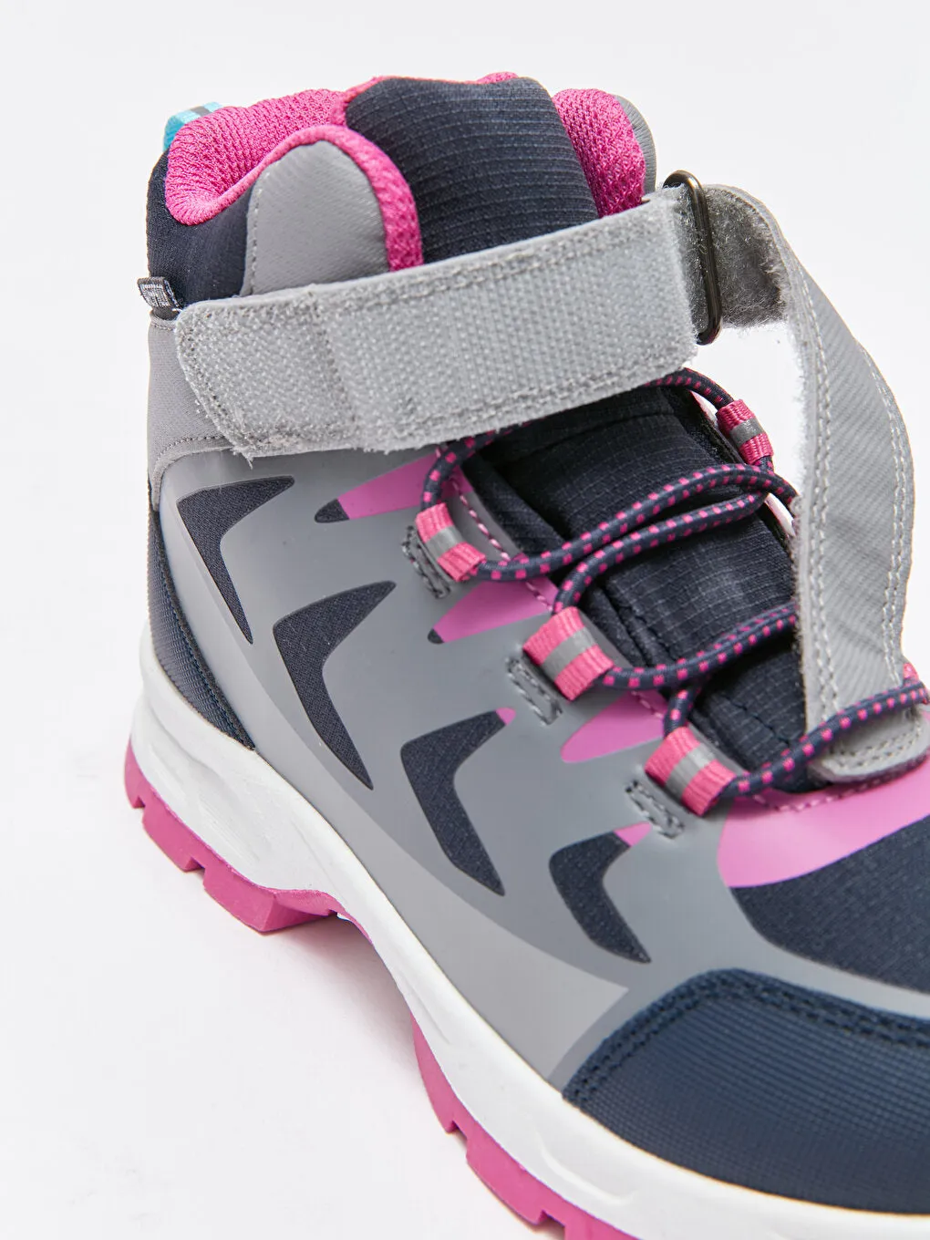 Ankle Length Girl's Trekking Boots with Laces and Velcro