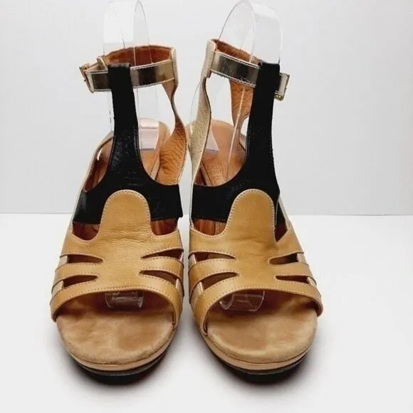 Anthropologie CHIE MIHARA Strappy Sandals Pumps Sz US 9 EUR 39