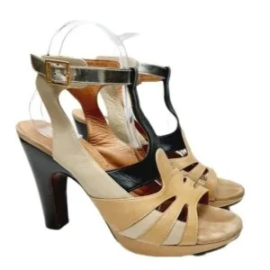 Anthropologie CHIE MIHARA Strappy Sandals Pumps Sz US 9 EUR 39