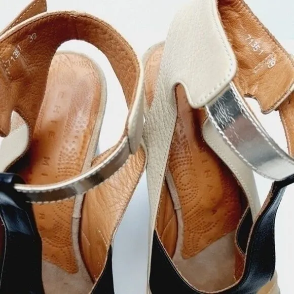 Anthropologie CHIE MIHARA Strappy Sandals Pumps Sz US 9 EUR 39