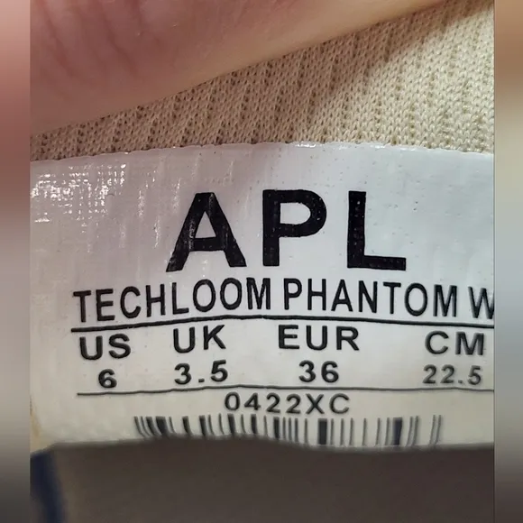 APL Techloom Phantom Running Shoes Women's Size 6 Vanilla