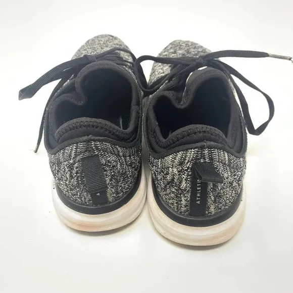 APL TechLoom Phantom Sneakers Shoes Lace-Up Melange Knit Black Gray Size US 8