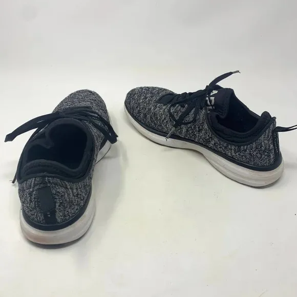 APL TechLoom Phantom Sneakers Shoes Lace-Up Melange Knit Black Gray Size US 8