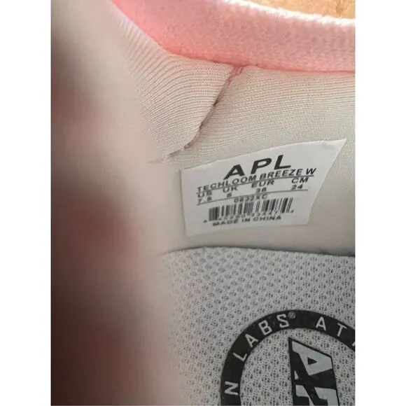 APL Women's Pink Lace-Up Techloom Breeze Running Shoes Size 7.5