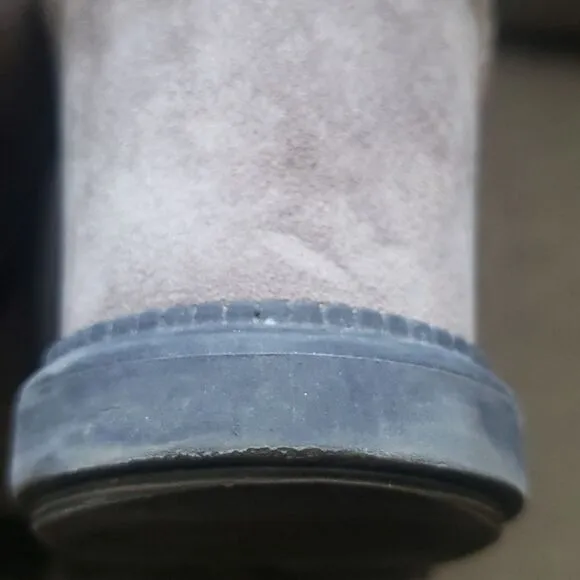 Aquatalia boots women's size 9 suede wedge boots suede neutral zipper vg…