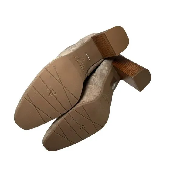 Aquatalia Luissa Bootie Boot Suede Leather Shell Beige Size 10 Womens NEW