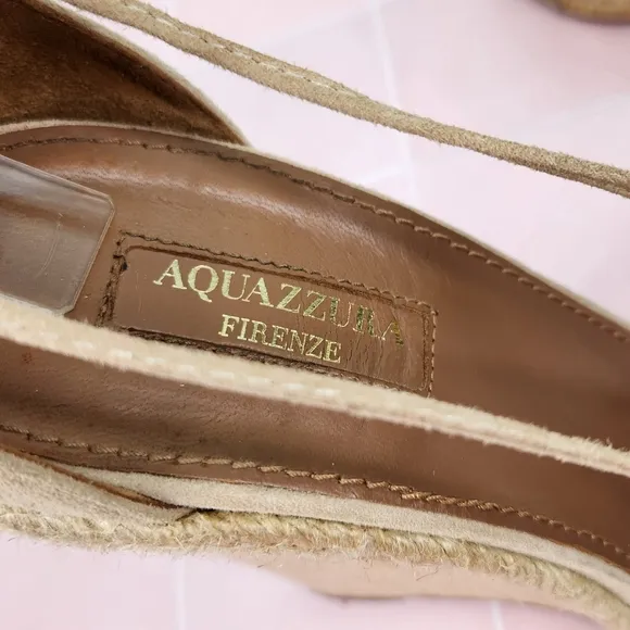 Aquazzura Ankle Wrap Wedges