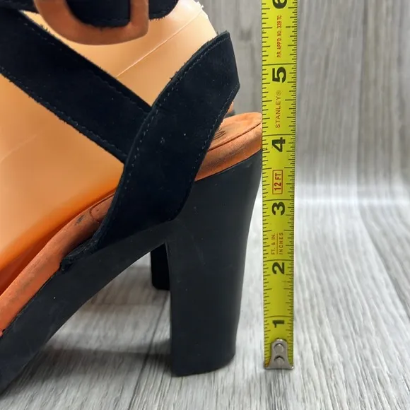Arche Coral Orange Heeled Slingback Sandal