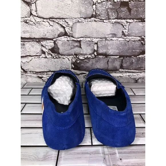 Aretina Shoes Blue Suede Leather Slip On Driving Loafers Men’s Sz 27.5 Mex/9M US