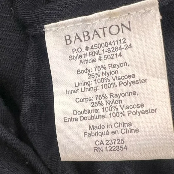 Aritzia Babaton Tobias black lace dress